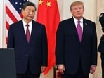 Peng Liyuan, China's first lady, from left, US First Lady Melania Trump, Xi Jinping, China's president, and US President Donald Trump during an arrival ceremony for a state visit in the Cross Hall of the White House in Washington, DC, US, on Thursday, Sept. 24, 2026. Donald Trump and Xi Jinping agreed to maintain a trade truce until early 2027, with neither ready to upend relations between the world�s biggest economies even as tensions persist over rare earths, technology curbs and Taiwan. Photographer: Annabelle Gordon/CNP/Bloomberg(Bloomberg)