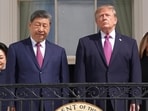 Trump’s apparent AI-altered Xi photo raised concerns as Xi stressed limits on US-China competition during his Washington visit.(AP)