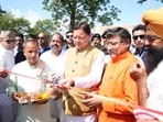 Uttarakhand CM Pushkar Singh Dhami inaugurated a gaushala in Haldighera, costing  <span class='webrupee'>₹</span>7.23 crore, and laid foundations for 15 projects worth  <span class='webrupee'>₹</span>108.84 crore. 