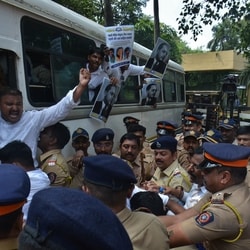 Bhim Army Activist  detained by police on Thursday after they arrived at the gate of IIT Bombay to stage a protest over the IIT Bombay suicide case.  