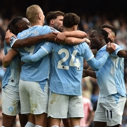 Manchester City in a Premier League 2026 game.