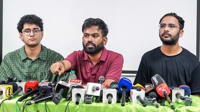 Cockroach Janta Party Founder Abhijeet Dipke addresses a press conference alleging the Election Commission is stealing votes and demanding the resignation of the ECI Chief within 48 hours, in New Delhi on Thursday. (ANI) Cockroach Janta Party Founder Abhijeet Dipke addresses a press conference alleging the Election Commission is stealing votes and demanding the resignation of the ECI Chief within 48 hours, in New Delhi on Thursday. (ANI)