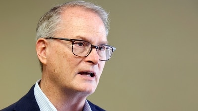 Democrat Adam Hamilton leads Roger Marshall in a new poll as major race raters move the Kansas Senate race toward Lean Republican. (AP Photo)