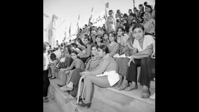 Girls Athletes at Heydarnia Stadium in Tehran, Iran, in the 1970s. (Getty Images) Girls Athletes at Heydarnia Stadium in Tehran, Iran, in the 1970s. (Getty Images)