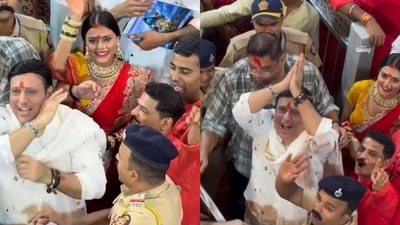 Govinda opens up about his visit to Lalbaugcha Raja. Govinda opens up about his visit to Lalbaugcha Raja.