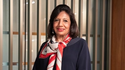 Kiran Mazumdar-Shaw, executive chairperson of Biocon Ltd., at Biocon Park in Bengaluru, on June 15, 2026. (Bloomberg) Kiran Mazumdar-Shaw, executive chairperson of Biocon Ltd., at Biocon Park in Bengaluru, on June 15, 2026. (Bloomberg)