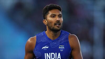 India's Tejaswin Shankar reacts after the men's decathlon 400m heat 2 at the Commonwealth Games 2026 (REUTERS) India's Tejaswin Shankar reacts after the men's decathlon 400m heat 2 at the Commonwealth Games 2026 (REUTERS)