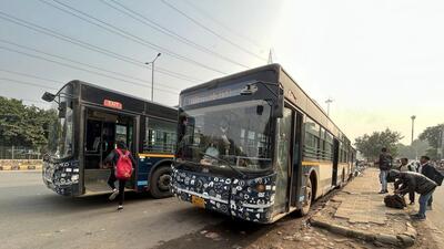 Infrastructure for the electric fleet has been developed at the Sector 10 depot. A second depot at Sector 48 is also being prepared to accommodate more buses. (HT Archive)