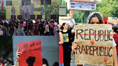 Students from colleges including Lady Shri Ram College, Miranda House and Gargi College, took to the streets on Wednesday.