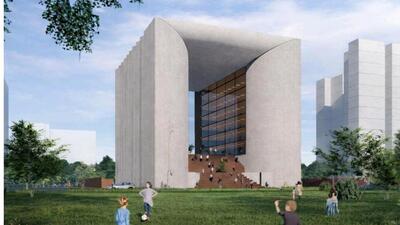 The report, by the Delhi Tourism and Transportation Development Corporation (DTTDC), describes the building as a pair of 39.15-metre-high blocks, with the massing split into two towers. (Representative image from the plan) The report, by the Delhi Tourism and Transportation Development Corporation (DTTDC), describes the building as a pair of 39.15-metre-high blocks, with the massing split into two towers. (Representative image from the plan)