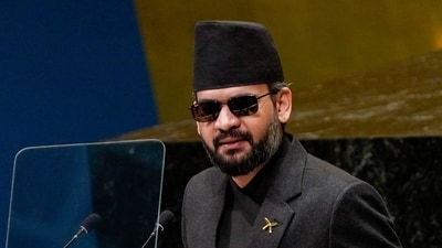 Nepal PM Balendra Shah tells UN climate change is destabilising fragile Himalayan ecology. (Bloomberg)