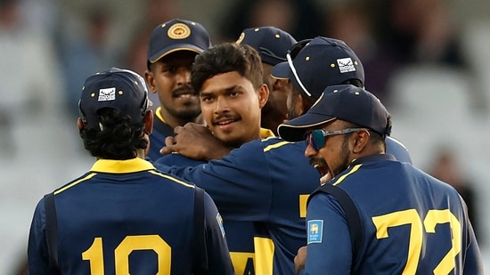 Dunith Wellalage took three wickets.
