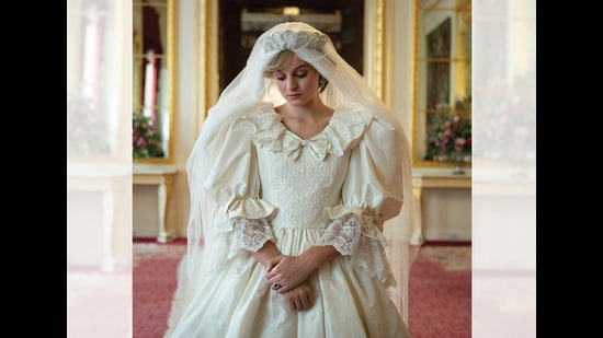 In The Crown (2016 - 2023), Emma Corrin depicts Diana navigating the world of the royal family.