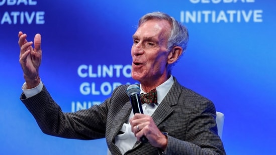 Bill Nye during the Clinton Global Initiative 2026 Annual Meeting in New York City, 