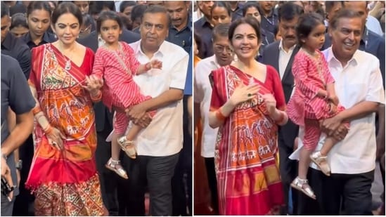 Nita Ambani sets festive style standard with stunning saree and regal accessories. 