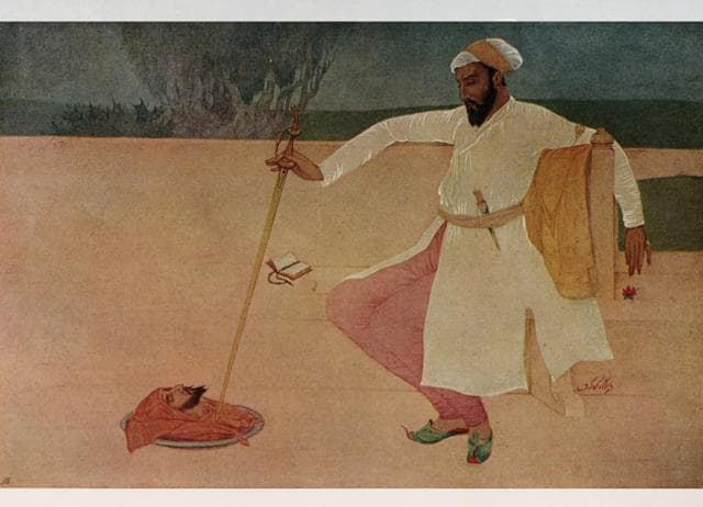 Aurangzib Examining the Head of Dara (1911) is locked in the archive of the Rabindra Bharati Society. (EBAY) Aurangzib Examining the Head of Dara (1911) is locked in the archive of the Rabindra Bharati Society. (EBAY)