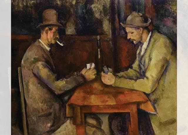 Paul Cézanne’s The Card Players belongs to the royal family of Qatar, who keep it private. Paul Cézanne’s The Card Players belongs to the royal family of Qatar, who keep it private.
