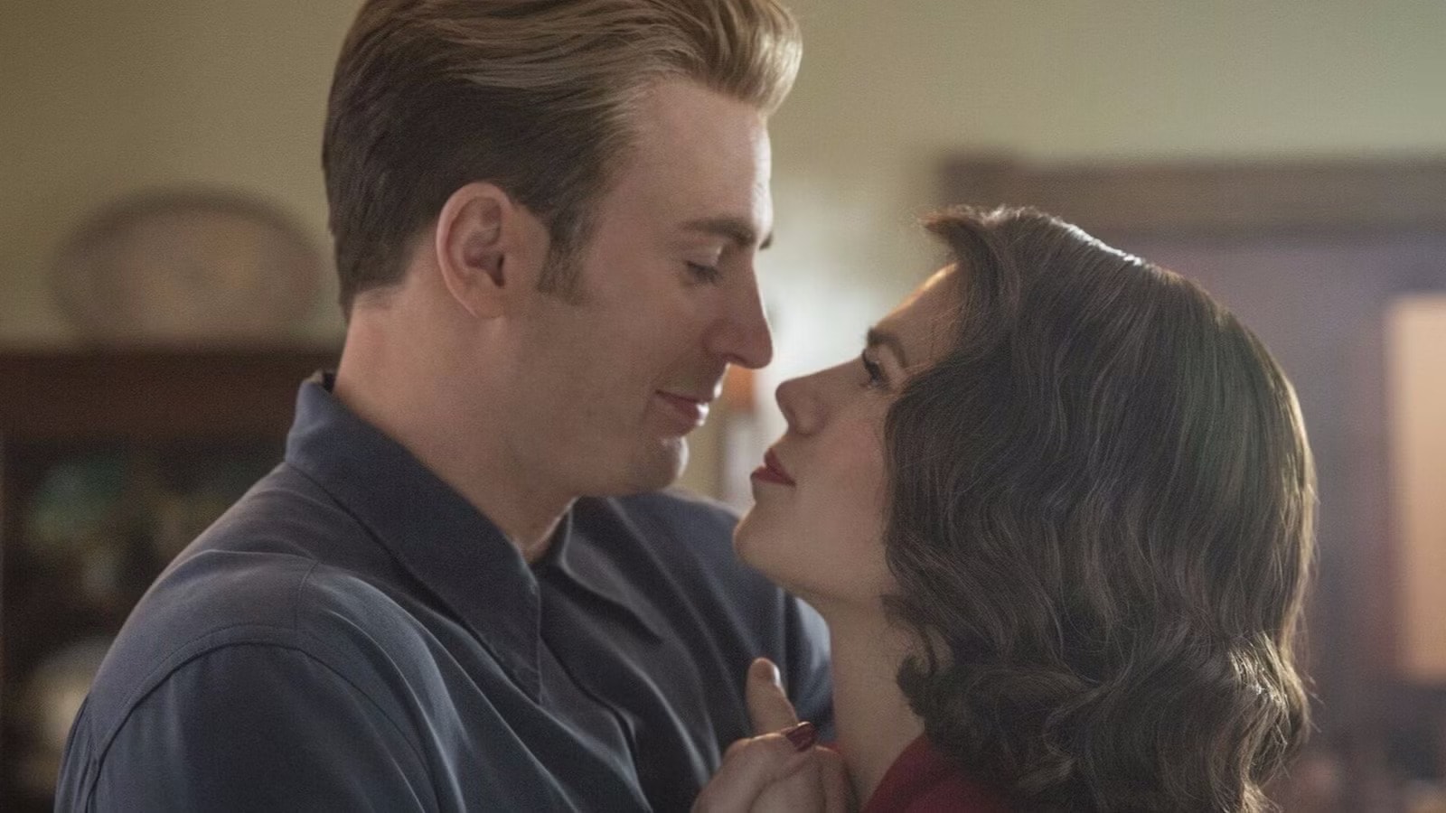 Chris Evans and Hayley Atwell in Avengers: Endgame. Chris Evans and Hayley Atwell in Avengers: Endgame.