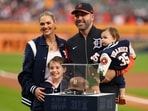 Justin Verlander with wife Kate Upton and their two children.
