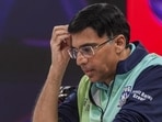 Bengaluru: Grandmaster and PBG Alaskan Knights player Viswanathan Anand competes against Grandmaster and Alpine Pipers player Magnus Carlsen, unseen, during the Global Chess League 2026, in Bengaluru, Thursday, Sept. 10, 2026. (PTI Photo/Shailendra Bhojak)(PTI09_10_2026_000384B) (PTI)
