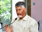 Andhra Pradesh Chief Minister N Chandrababu Naidu addresses an event in state.