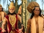 Mahakavya Shri Ramayan Katha poster sparks reactions over vanar wearing spectacles.