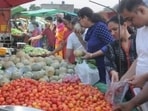 Sidhu had sought a 50% concession in the charges for the apni mandi/day market for local farmers and landowners of Chandigarh. (HT File)