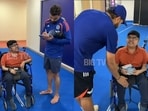 Rohit Sharma and Virat Kohli met a specially-abled kid