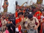 Gajendra Singh Shekhawat shared a video of a cop dancing during Hyderabad’s Khairatabad Ganesh Visarjan.