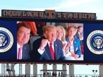 Donald Trump attended Texas vs Tennessee, with no clear major booing reaction reported, while sitting alongside a Tennessee gubernatorial candidate. (Photo by Tom Brenner / GETTY IMAGES NORTH AMERICA / Getty Images via AFP)