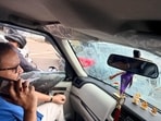 TMC MLA Kunal Ghosh’s car attacked in Uttarpara ahead of Mamata’s Hooghly rally. 