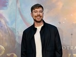 American YouTuber Jimmy Donaldson, aka MrBeast poses during a promotional event for the upcoming Indian Hindi-language epic mythological film 'Ramayana: Part 1' in Mumbai on September 26, 2026. (Photo by Sujit JAISWAL / AFP)