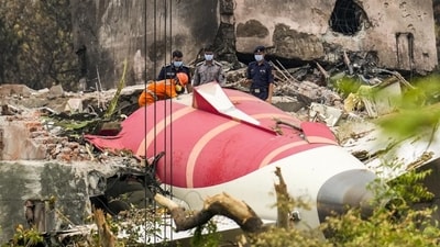 Wreckage of the crashed Air India plane AI-171 in Ahmedabad, Gujarat. (PTI/File) Wreckage of the crashed Air India plane AI-171 in Ahmedabad, Gujarat. (PTI/File)