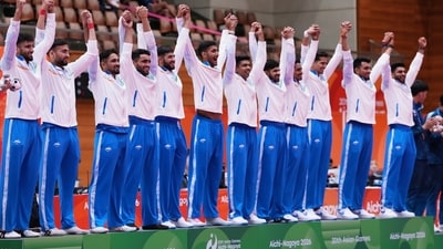 India defeated Iran 40-34 in the men's kabaddi final. (AP Photo/Mark Baker) India defeated Iran 40-34 in the men's kabaddi final. (AP Photo/Mark Baker)