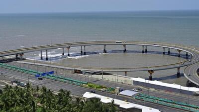 BMC turns to L&T to fix Coastal Road CCTV blackout. (Anshuman Poyrekar/HT Photo) BMC turns to L&T to fix Coastal Road CCTV blackout. (Anshuman Poyrekar/HT Photo)