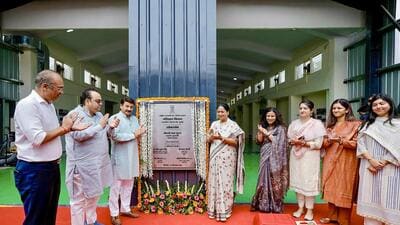 Delhi CM Rekha Gupta, transport minister Pankaj Kumar Singh and others during the inauguration of the second Automated Testing Station at Burari on Saturday. (@gupta_rekha X)