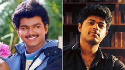 Chiranjeevi pointed out similarities between Vijay from the 90s and Jason Sanjay. Chiranjeevi pointed out similarities between Vijay from the 90s and Jason Sanjay.