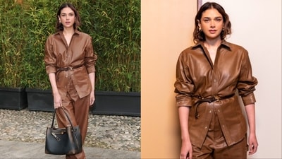 Aditi Rao Hydari arrives for Tod's Spring-Summer 2027 presentation Aditi Rao Hydari arrives for Tod's Spring-Summer 2027 presentation