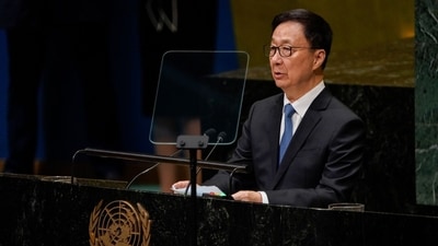 Chinese Vice President Han Zheng said major countries should have “special responsibilities” for safeguarding international peace and security. (Bloomberg)