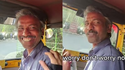 Woman recalls her kind interaction with an Indian rickshaw driver. (Instagram/@givingjoyfully_25) Woman recalls her kind interaction with an Indian rickshaw driver. (Instagram/@givingjoyfully_25)