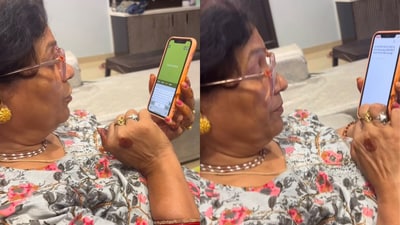 Gemini becomes a helpful guide for a mother using WhatsApp. (Instagram/@__sharma.mohit__)