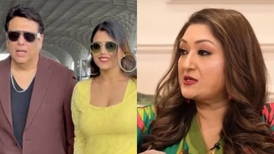 Govinda with Rani; Sunita Ahuja Govinda with Rani; Sunita Ahuja