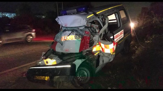 An FIR was registered against the trailer driver on the deceased couples’ son’s complaint. (HT Photo)