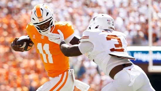 Faizon Brandon was forced to leave the game against Texas for a brief period in the second quarter.