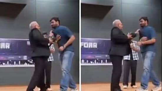 Nirma University will probe a professor-student confrontation after a video of the professor grabbing the student’s collar went viral and sparked protests.