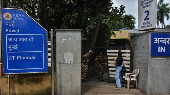 Students standing in support of the 20-year-old IIT Bombay student who allegedly died by suicide last week have demanded that the committee set up to investigate his death be dissolved and replaced with an independent external body. (Praful Gangurde/HT Photo)