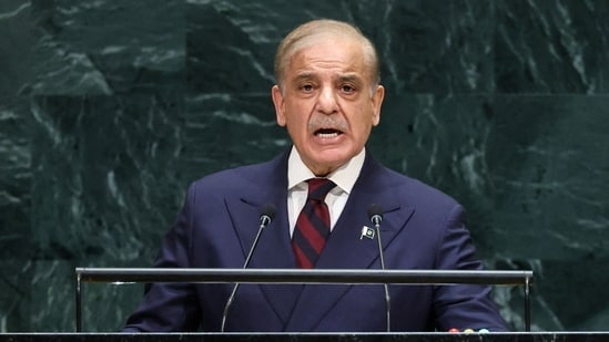 Pakistan’s Prime Minister Muhammad Shehbaz Sharif addresses the 81st United Nations General Assembly (UNGA) at UN headquarters in New York City, US, September 25, 2026.(REUTERS)