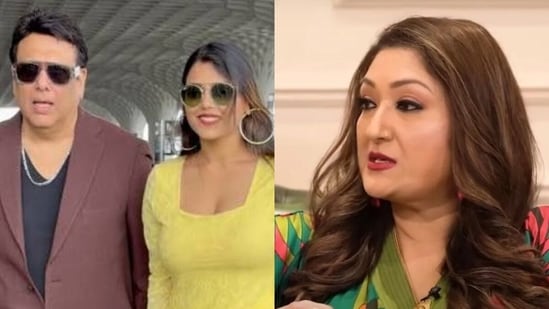 Govinda with Rani; Sunita Ahuja