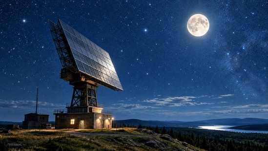 Project Diana, initiated in 1946, marked the first successful radar signal bounce from the Moon, proving that radio waves could travel through the ionosphere.(AI-generated/ChatGPT)