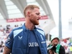 England's Ben Stokes reacts after the match